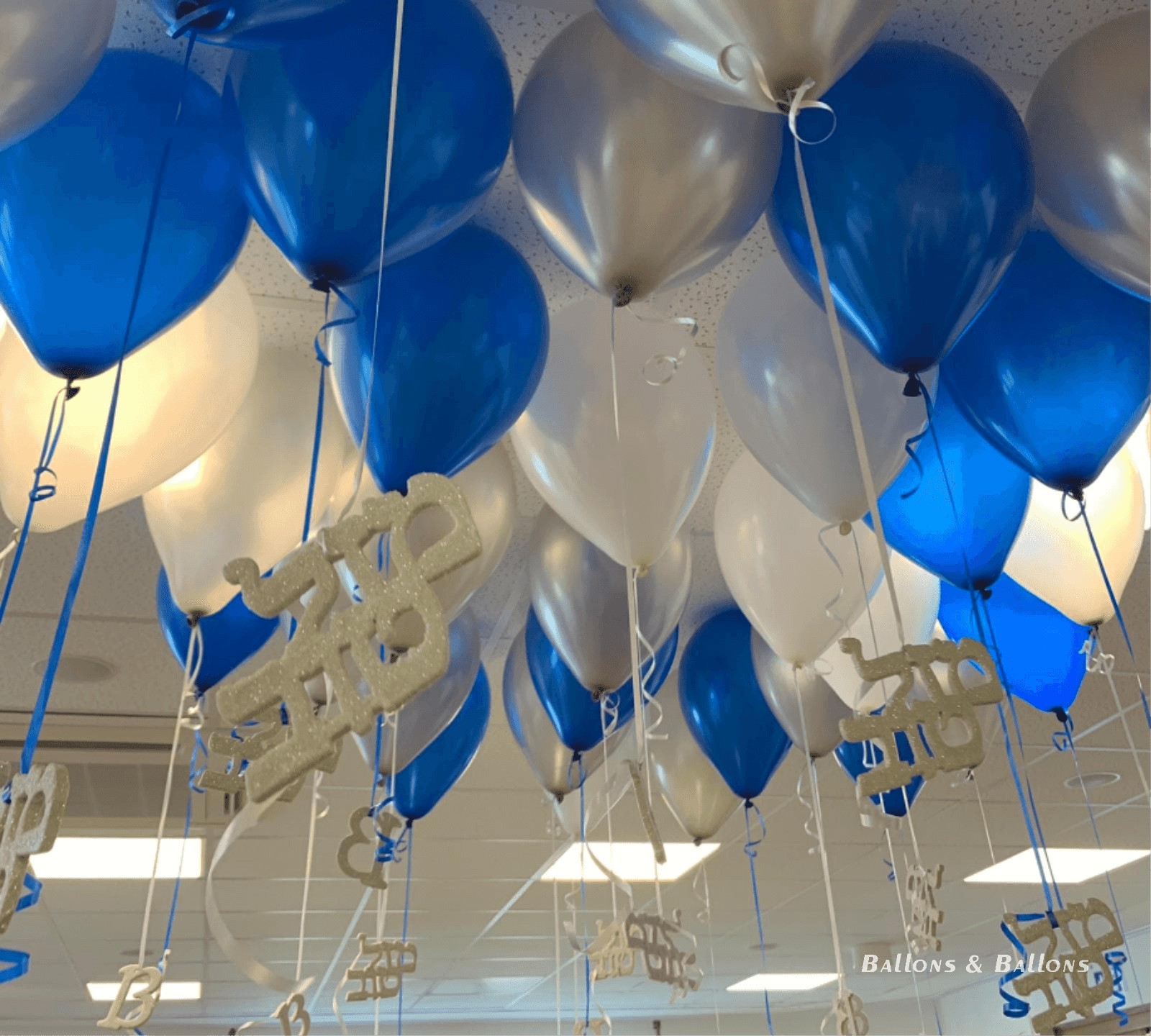 Ballons mit der Nummer sieben in Wien